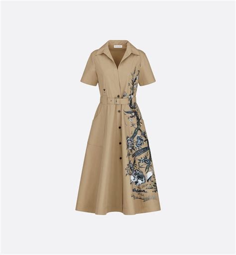 beige dior jardin dhiver dress|Mid.